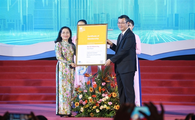 Ho Chi Minh City receives membership in the UNESCO Global Network of Learning Cities